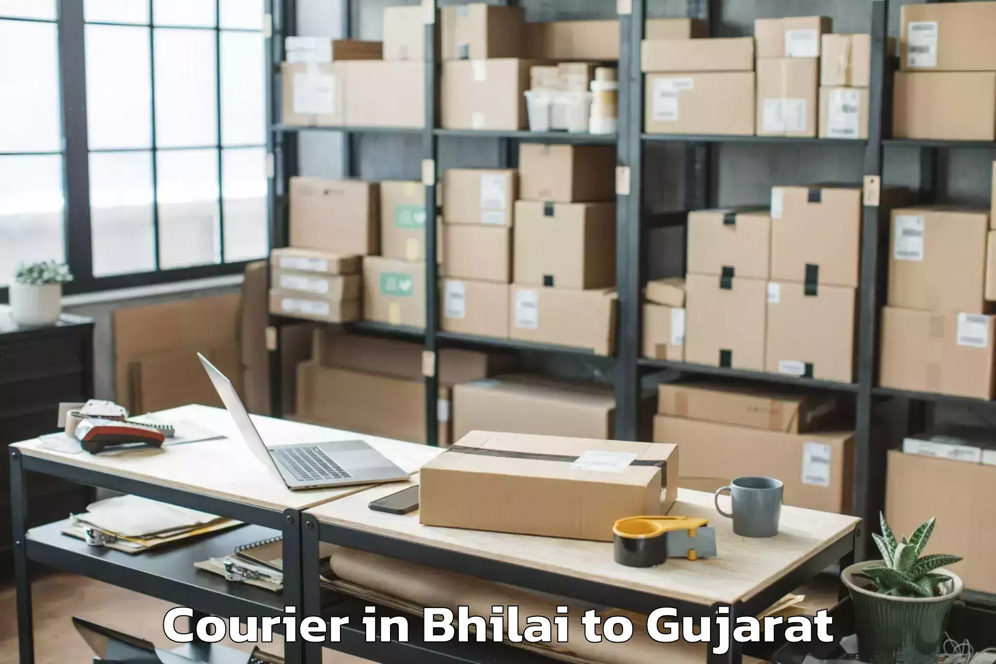 Leading Bhilai to Gadhada Courier Provider